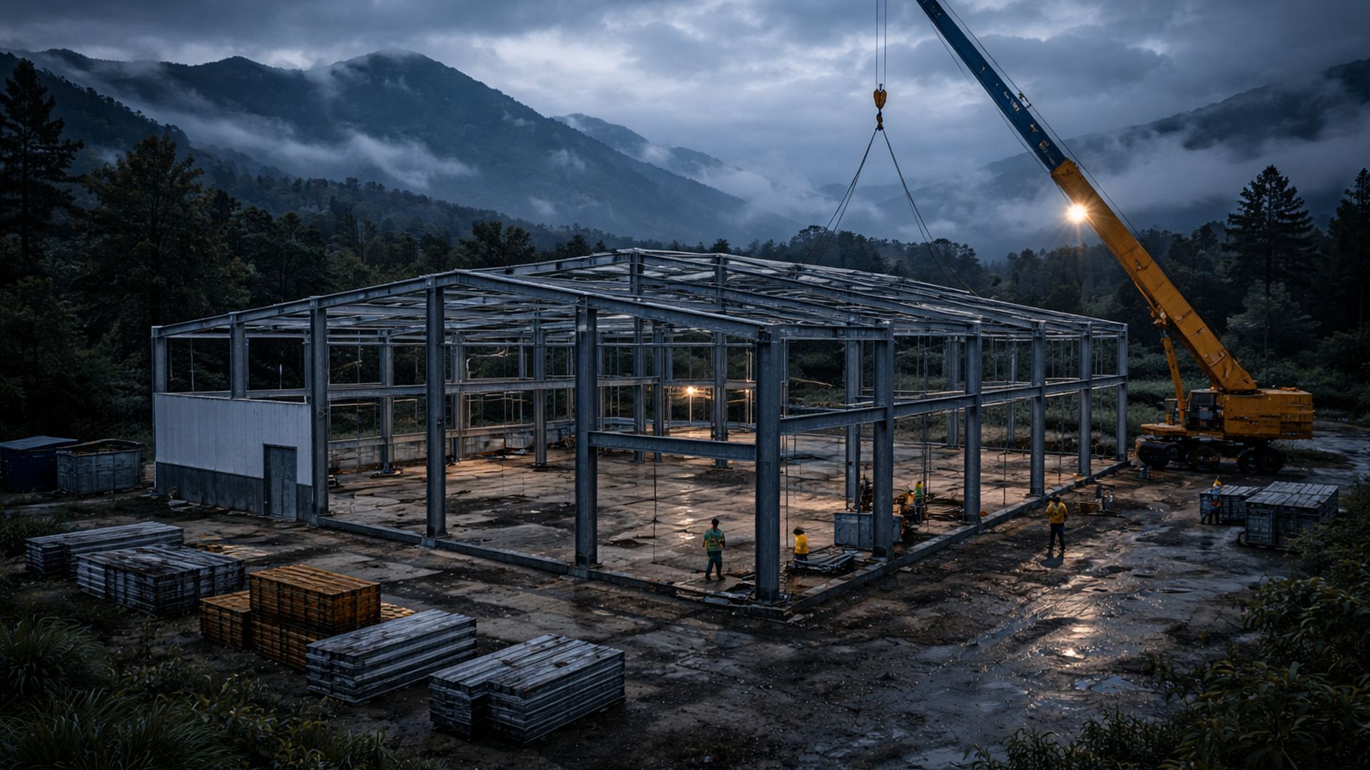Steel industrial warehouse in Colombia — Pre-Engineered Buildings Corp