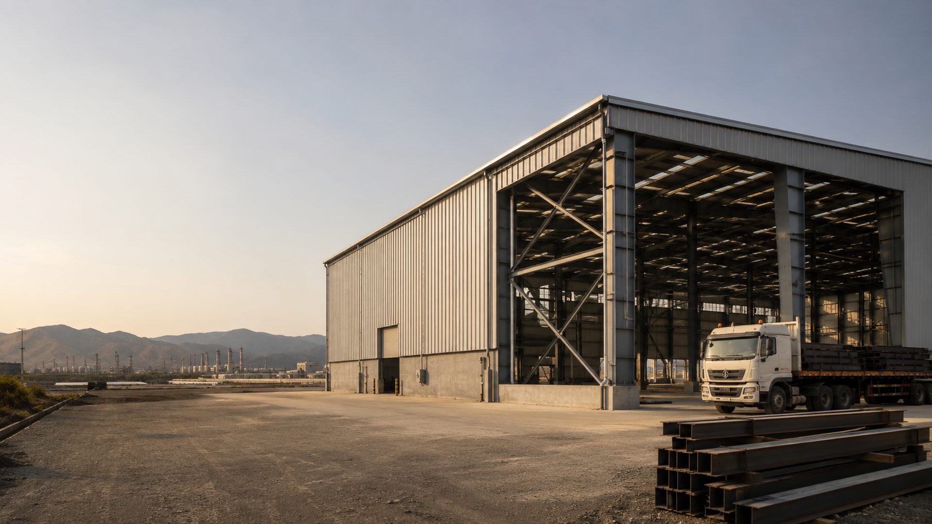 Steel industrial warehouse in Guyana — Pre-Engineered Buildings Corp