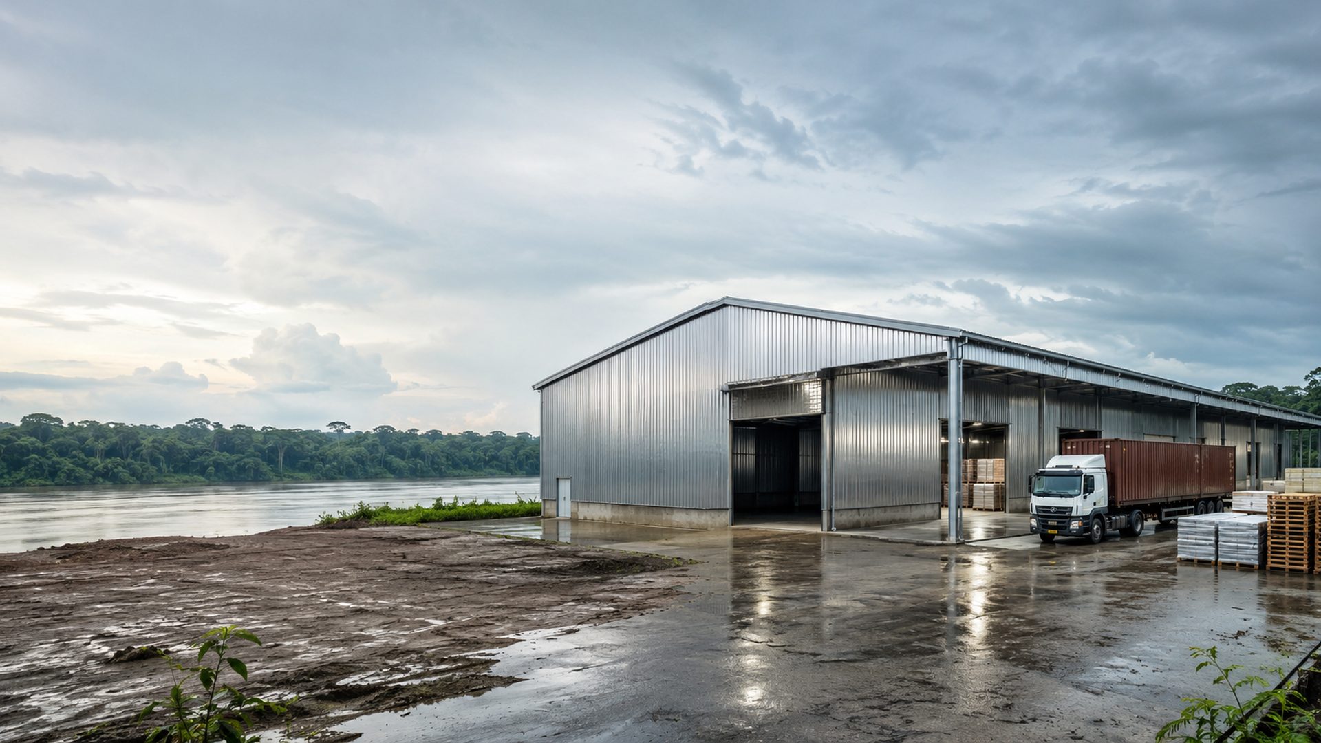 Corrosion-resistant steel warehouse in Suriname — Pre-Engineered Buildings Corp
